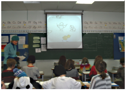 Let the technolgy bring expertise into your classroom.You direct and they follow. If you lack confidence gain control with technology. Students can really focus well on their drawing when you use overheads.