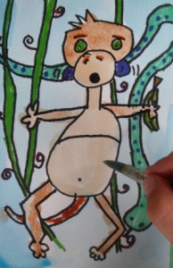 paint monkeys, draw monkeys