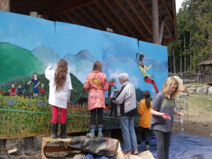 how to paint a mural