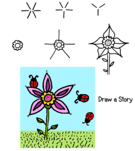draw flowers