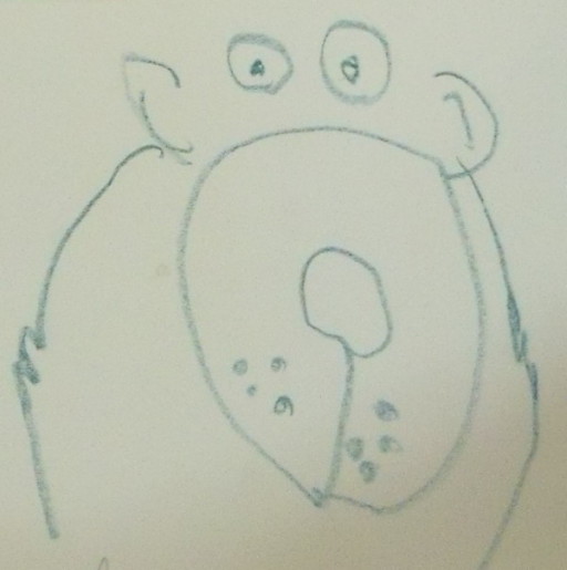 draw a cute bear, 3 to 5 year old drawing,
